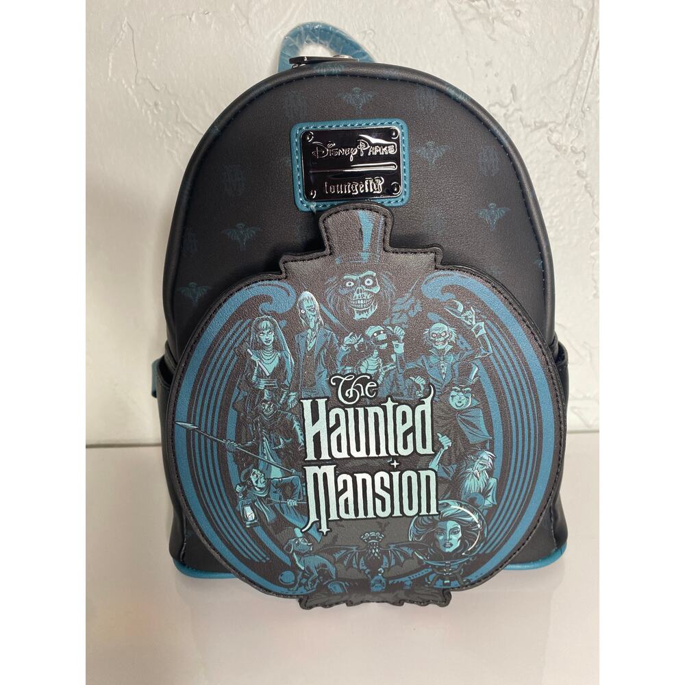 Disney Parks Haunted Mansion Glow in the Dark Loungefly Backpack - Picture 2 of 6